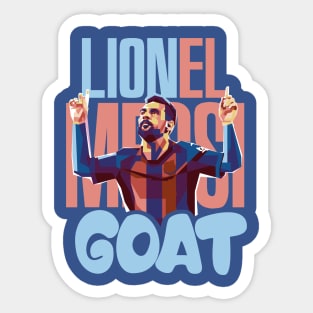 lion el messi wpap Sticker